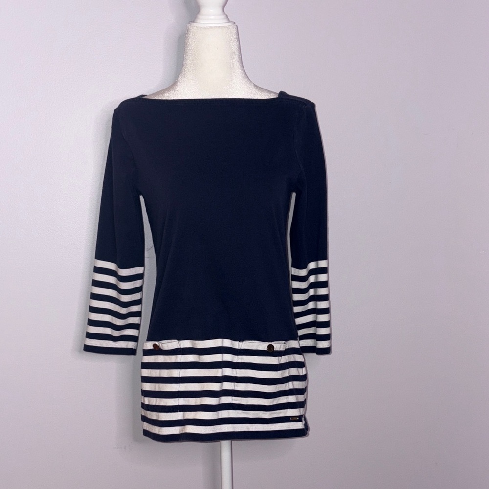 Tommy Hilfiger 3/4 Sleeve two toned shirt